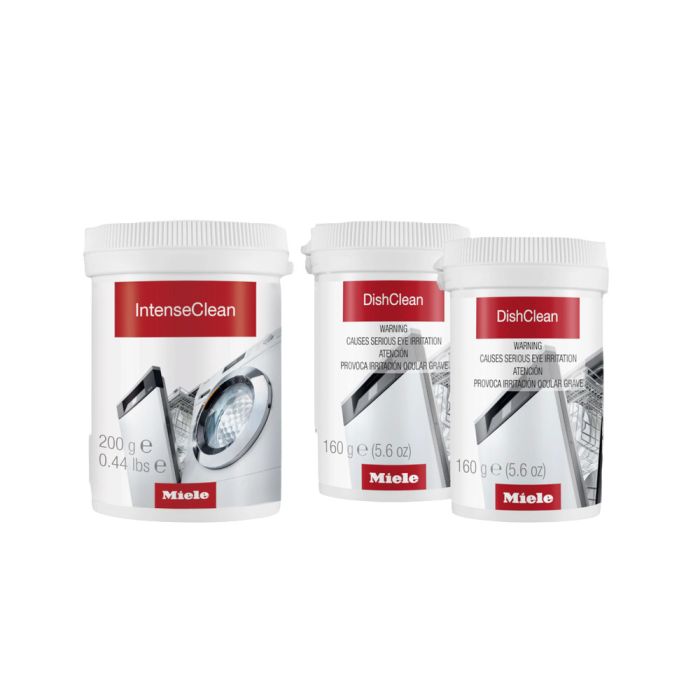 Ensemble DishClean & IntenseClean Miele 11564560 en Blanc présenté par Corbeil Electroménager