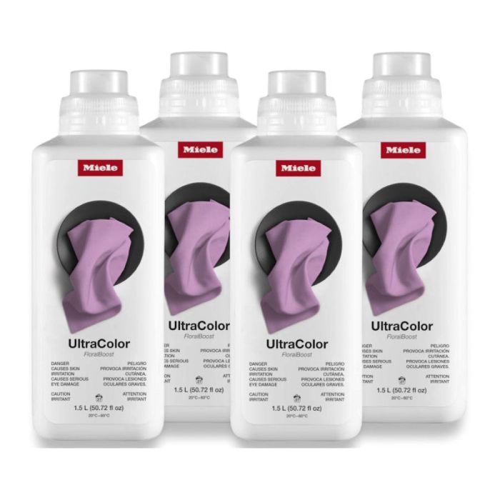 Laundry UltraColor FloralBoost Miele 12641560 in White showcased by Corbeil Appliances