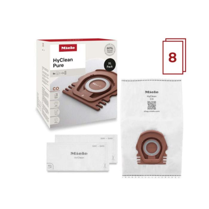 Vacuum Cleaner Bags and Exhaust Filters Miele 12909630 in White showcased by Corbeil Appliances