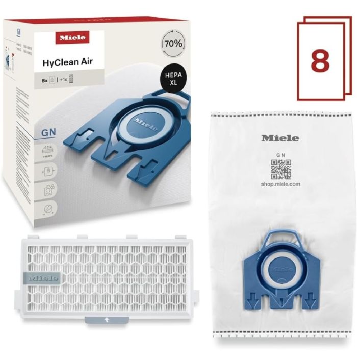 Sacs AirClean et filtre HEPA pour aspirateur Miele 12909780 en Bleu présenté par Corbeil Electroménager