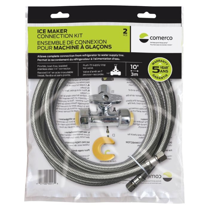Kit de raccordement pour machine à glaçons Comerco 3299.10901 en Inox présenté par Corbeil Electroménager