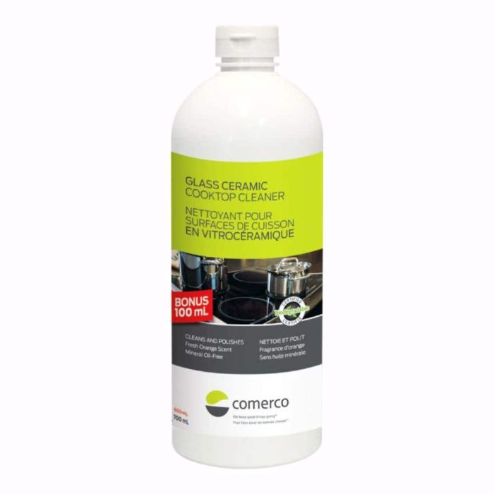 Glass Ceramic Cooktop Cleaner, Dual-Action, 700 mL Comerco 3332.10301  showcased by Corbeil Appliances