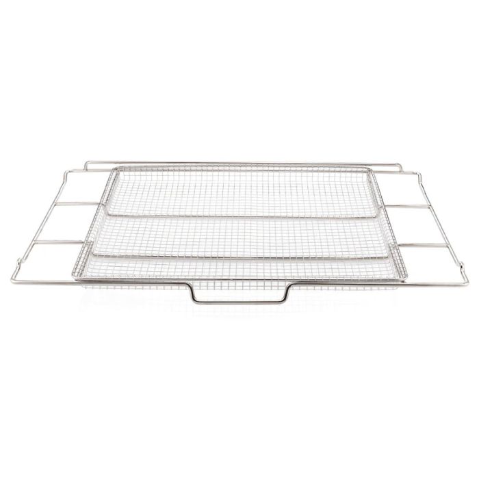 Air Fry Tray Frigidaire 912000624 in Stainless showcased by Corbeil Appliances