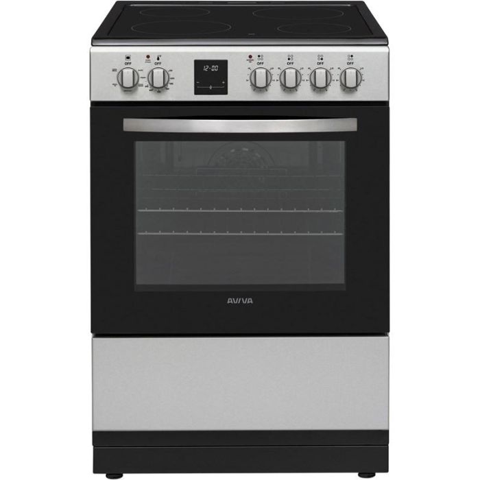Cuisinière 24 Po. AVIVA ACRE24CSB  Inox 4 bruleurs     Capacité 2.44 pieds cubes 2300 Watts  largeur 24 pouces