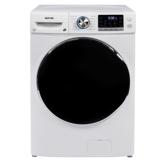 Laveuse AVIVA Chargement frontal ALFW2752W 5.2 pi. cu.   Capacité 5.2 pieds cubes  8 cycles   Autoportant   cuve Acier Inoxydable