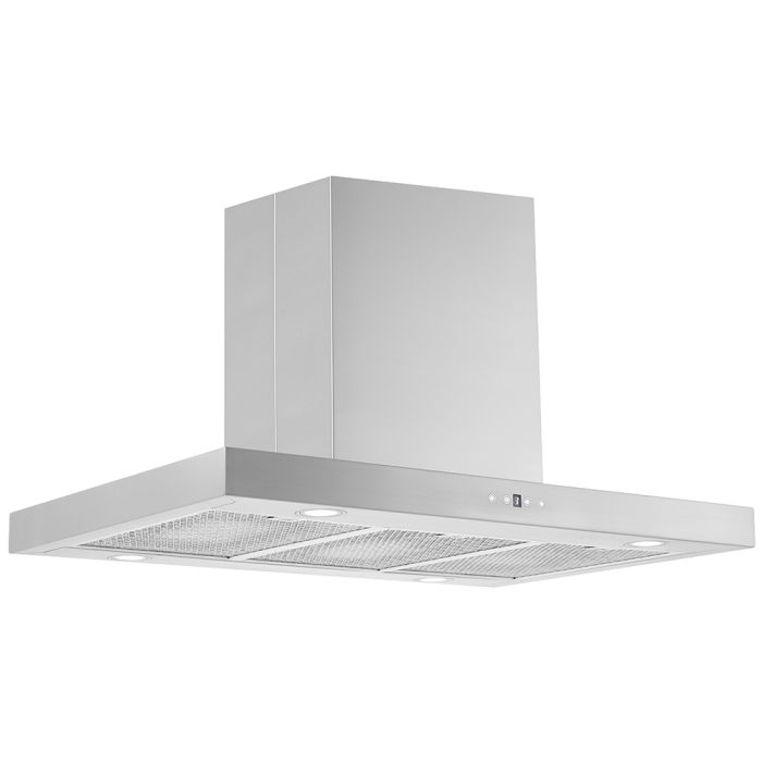 Hotte Îlot 36 Po. 900 Pieds cubes par minute AVIVA AVI-369IS3 Inox Installation Îlot  900 pieds cubes par minute