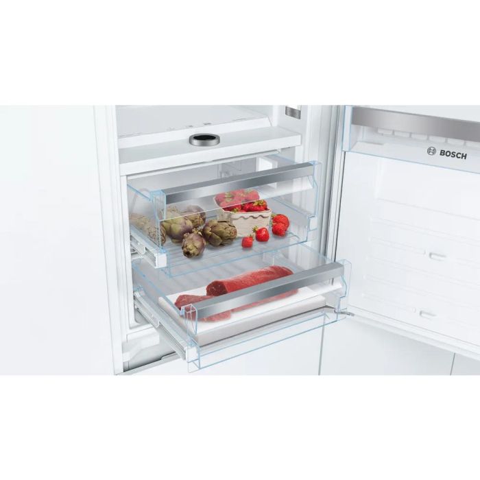 Refrigérateur Bosch B09IB91NSP Blanc Congélateur en bas / porte largeur 22 pouces Capacité 8.3 pieds cubes