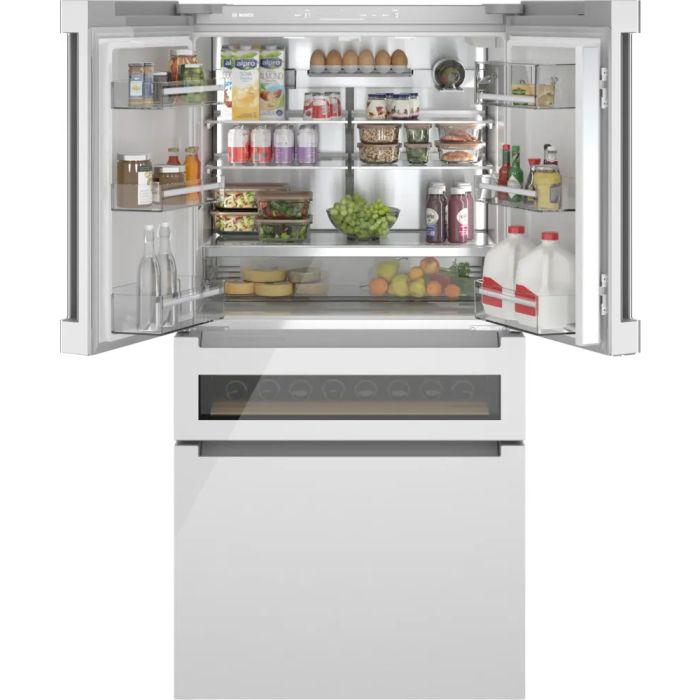 Refrigerator Bosch B36CL81ENW White  Capacity 20.5 cubic feet French Door   width 36 inches