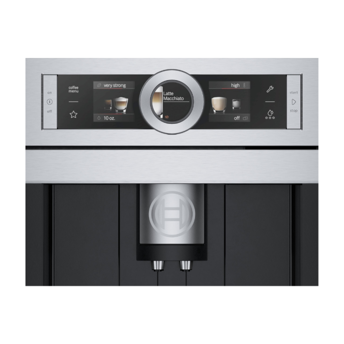 Built-in Espresso machineBosch BCM8450UC  Coffee Bean Capacity (oz) 1.1  Tank Capacity (Gal):81.2 Installation type Built-in