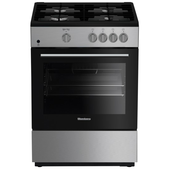 24 In. Gas Range Blomberg BGR24102SS  Stainless  4 Burners       Width 24 inches