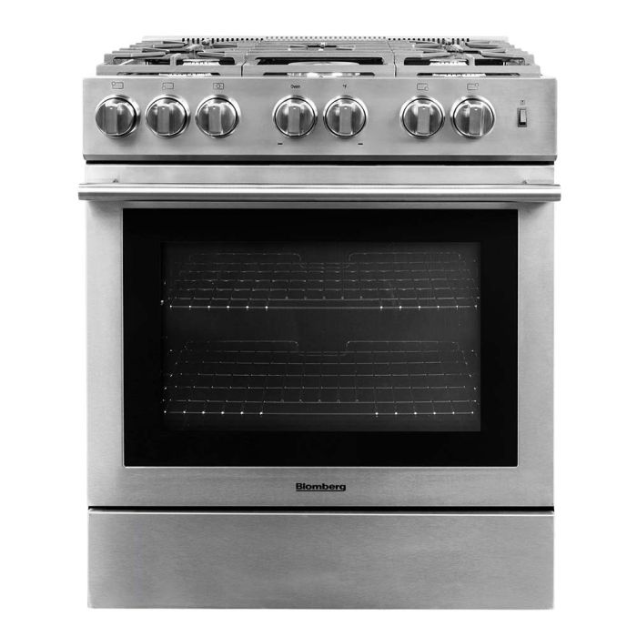 Cuisinière 30 Po. Gaz Blomberg BGR30522CSS  Inox 5 bruleurs       largeur 30 pouces