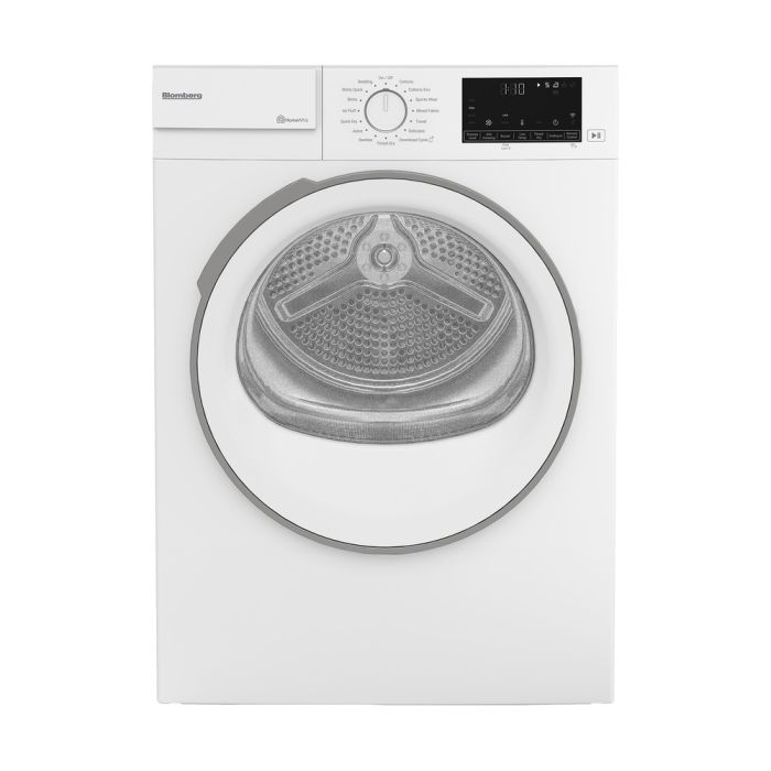 Dryer Blomberg BLDV243700SEWG 3.77 cu. ft. in White  Capacity 3.77 cubic feet Cycles 10   Freestanding  Drying system Ventilated