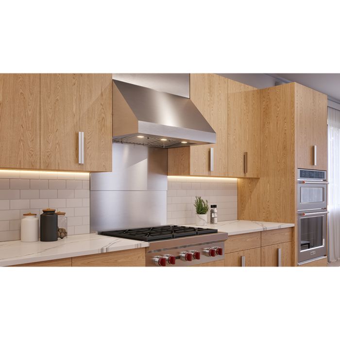 36 In. Under Cabinet Hood  600 Cubic feet per minute Faber BREV361SS600 Stainless  Over the Range  600 cubic feet per minute