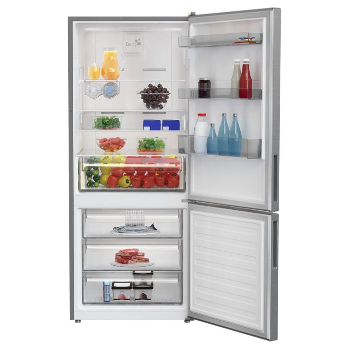 Refrigérateur Blomberg BRFB1532SS Inox Congélateur en bas / porte largeur 28 pouces Capacité 14 pieds cubes