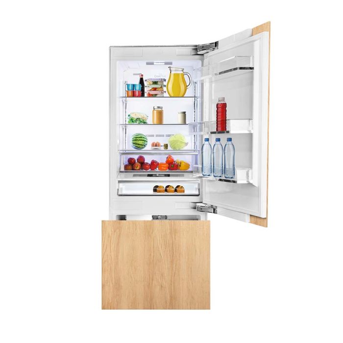 Refrigérateur Blomberg BRFB1920FBI Panneau Requis Congélateur en bas / tiroir largeur 30 pouces Capacité 16.4 pieds cubes