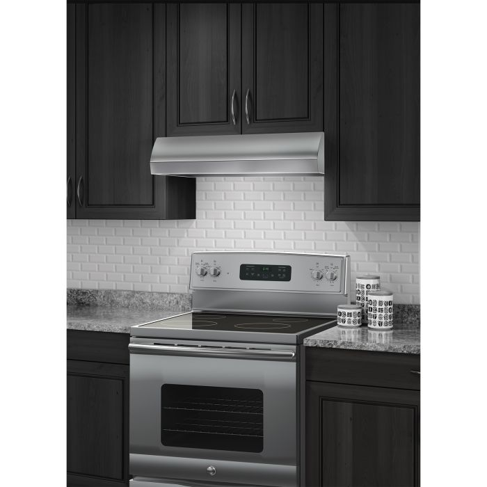 30 In. Under Cabinet Hood  270 Cubic feet per minute Broan BXT130SSC Stainless  Over the Range  270 cubic feet per minute