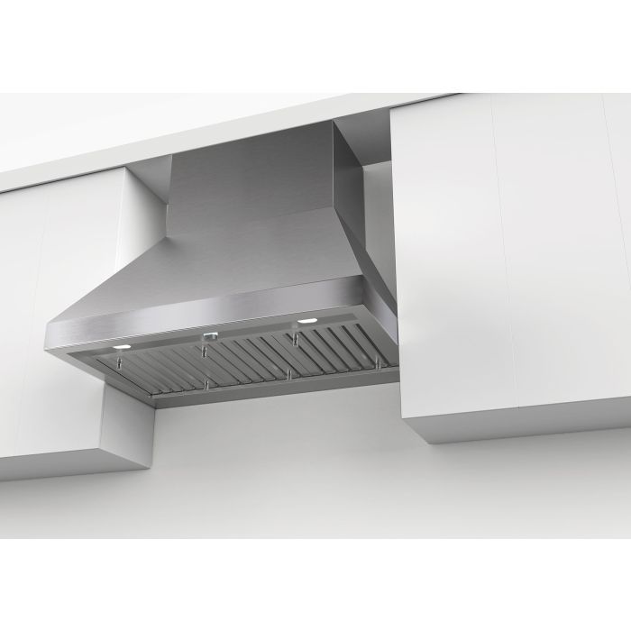 36 In. Integrated Hood  600 Cubic feet per minute Faber CAPR36SS600 Stainless  Wall-mount  600 cubic feet per minute