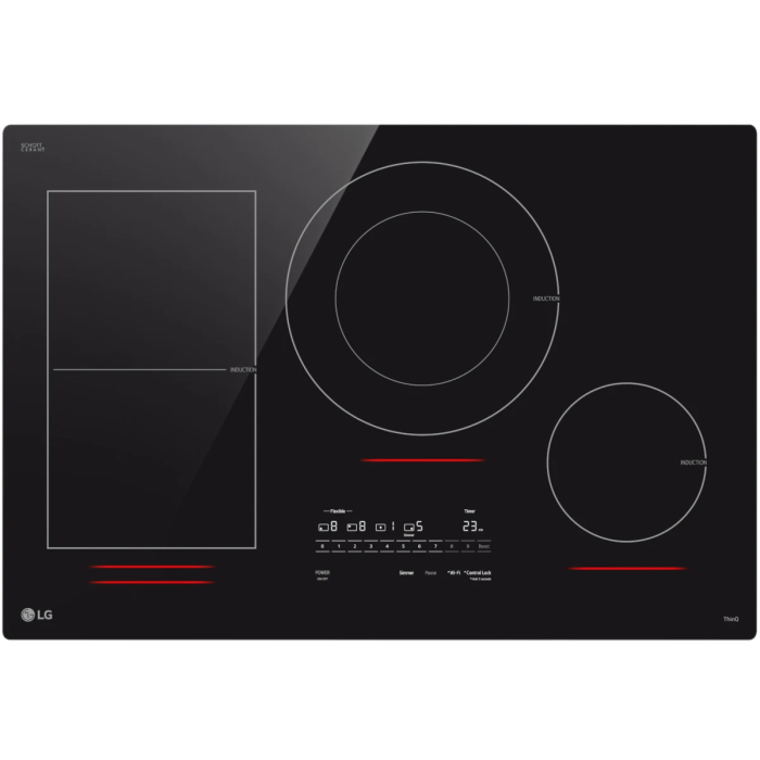 Cooktop LG CBIH3017BE Induction 4 elements presented by Corbeil