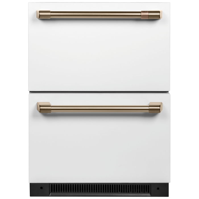 Refrigérateur GE Café CDE06RP4NW2 Blanc Tiroir largeur 24 pouces Capacité 5.7 pieds cubes