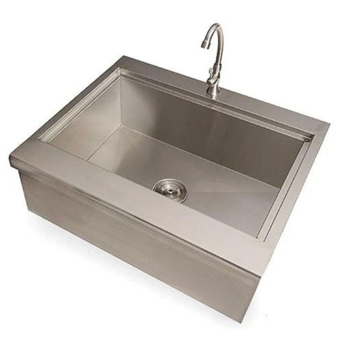 Évier de ferme Coyote CFHSINK en Inox présenté par Corbeil Electroménager