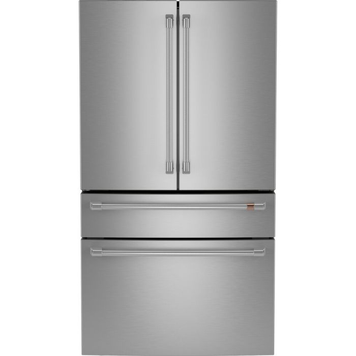 Refrigérateur GE Café CJE23DP2WS1 Inox Portes françaises largeur 36 pouces Capacité 23.2 pieds cubes