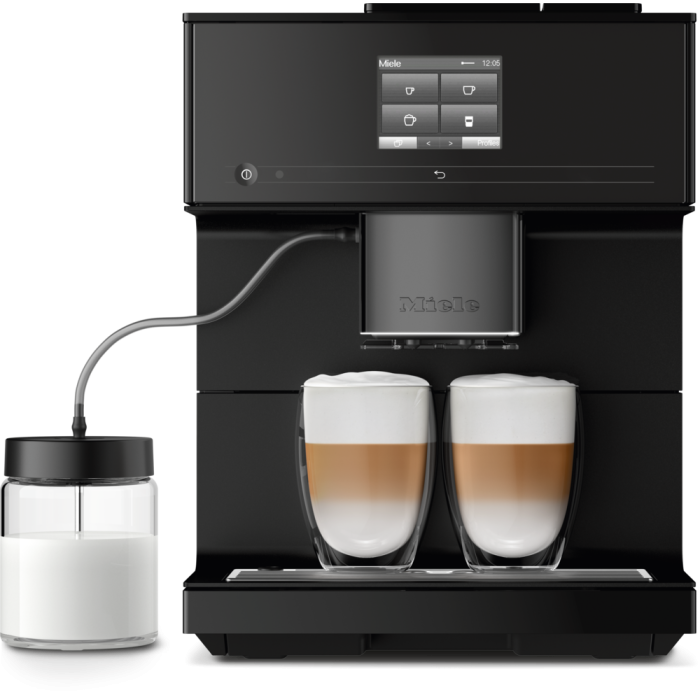 Machine à espresso  Miele CM7750 OBMB Capacité grain (oz) 0.41 L Capacité réservoir (Gal) 2.2 L Installation Autoportant