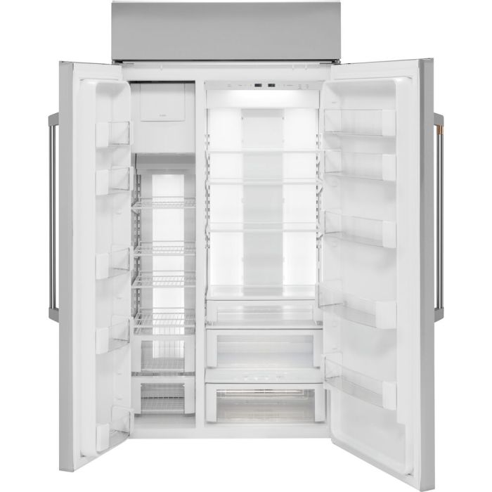 Refrigerator GE Café CSB48WP2NS1 Stainless  Capacity 29.5 cubic feet Side by Side   width 48 inches