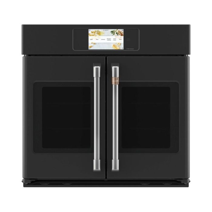 Four mural  GE Café CTS90FP3ND1 Noir   Capacité  5 pieds cubes  2850 Watts  Encastrable largeur 30 pouces