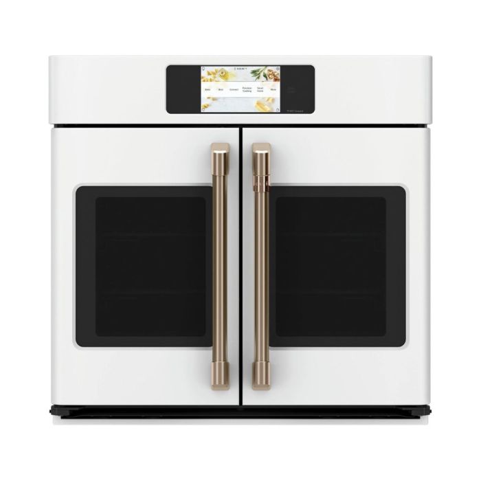 Four mural  GE Café CTS90FP4NW2 Blanc   Capacité  5 pieds cubes  2850 Watts  Encastrable largeur 30 pouces