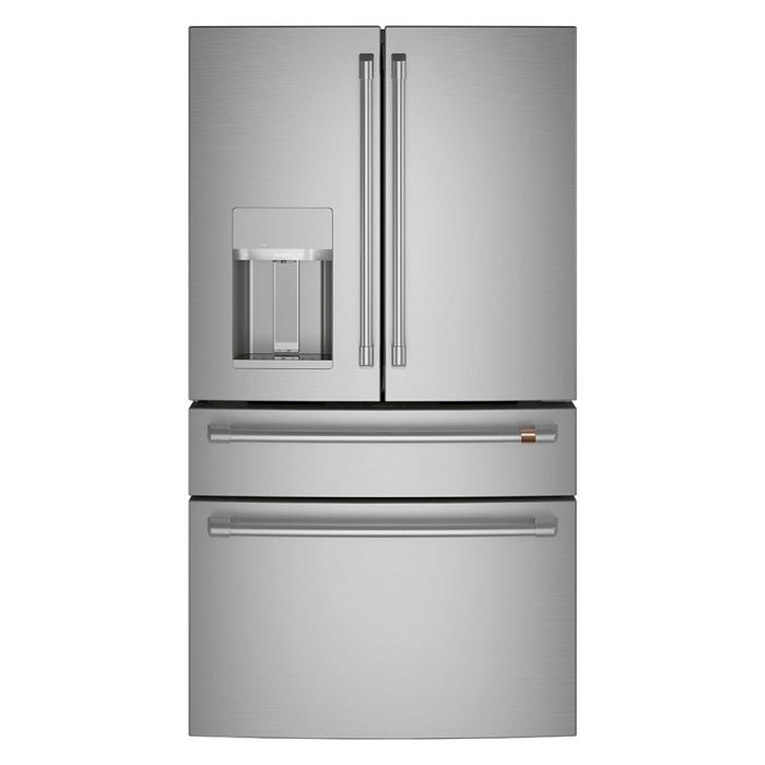 Refrigérateur GE Café CVE28DP2NS1 Inox Portes françaises largeur 36 pouces Capacité 27.8 pieds cubes