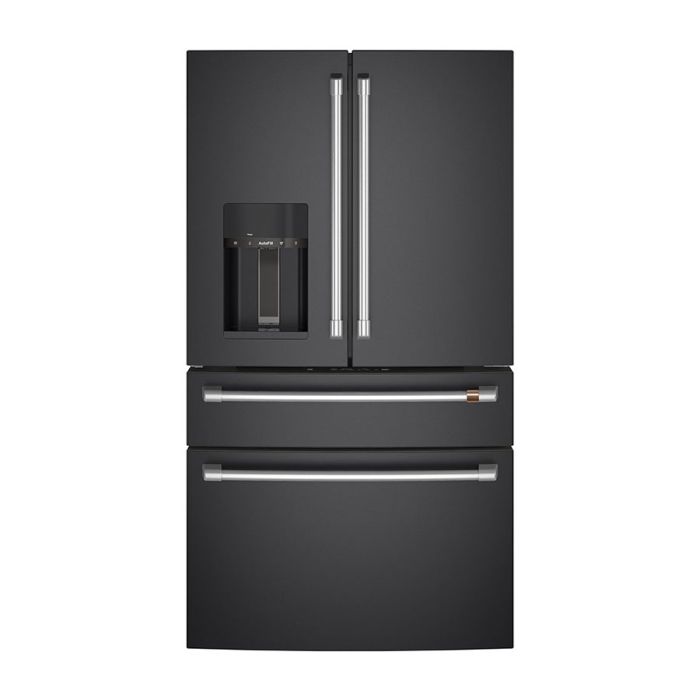Refrigérateur GE Café CVE28DP3ND1 Noir Portes françaises largeur 36 pouces Capacité 27.8 pieds cubes