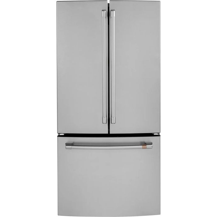 Refrigérateur GE Café CWE19SP2NS1 Inox Portes françaises largeur 33 pouces Capacité 18.6 pieds cubes