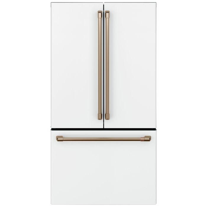 Refrigérateur GE Café CWE23SP4MW2 Blanc Portes françaises largeur 36 pouces Capacité 23.1 pieds cubes