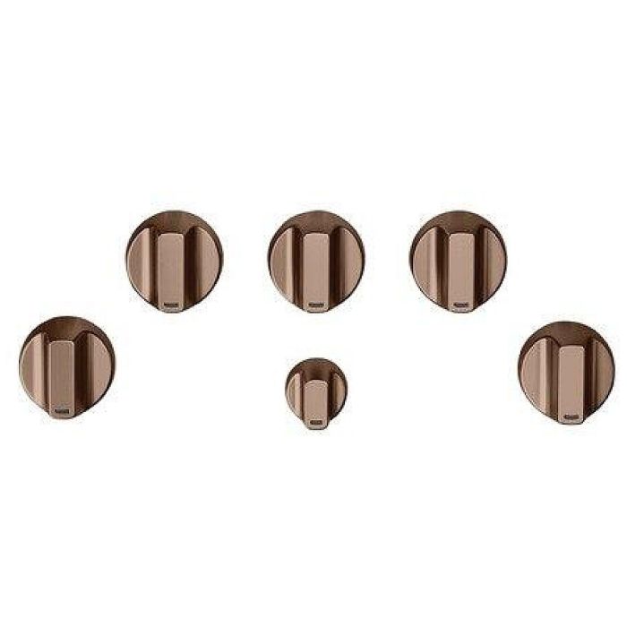Boutons de table de cuisson à gaz CAFÉ CXCG1K0PMCU en Cuivre présenté par Corbeil Electroménager
