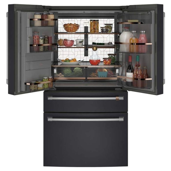 Refrigérateur GE Café CXE22DP3PD1 Noir Portes françaises largeur 36 pouces Capacité 22.3 pieds cubes