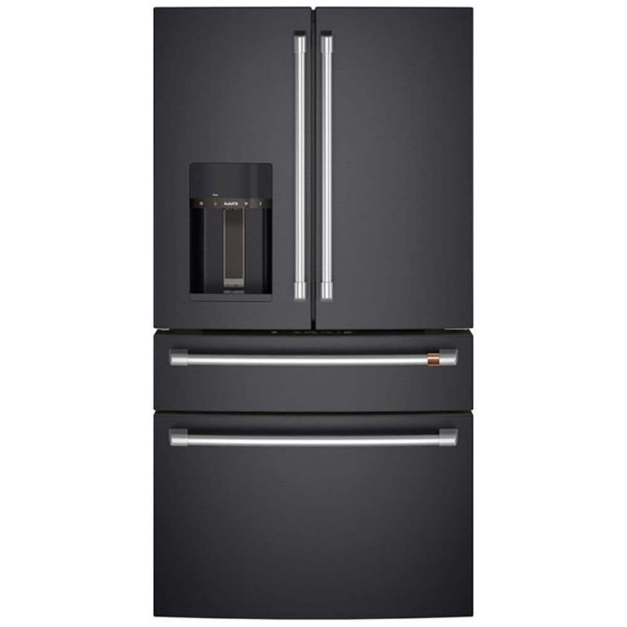 Refrigérateur GE Café CXE22DP3PD1 Noir Portes françaises largeur 36 pouces Capacité 22.3 pieds cubes