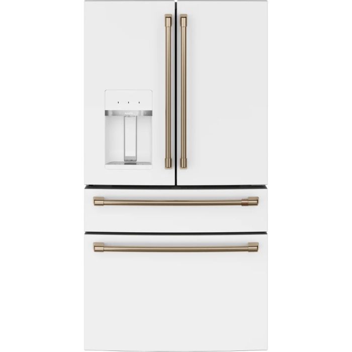 Refrigerator GE Café CXE22DP4PW2 White  Capacity 22.3 cubic feet French Door   width 36 inches