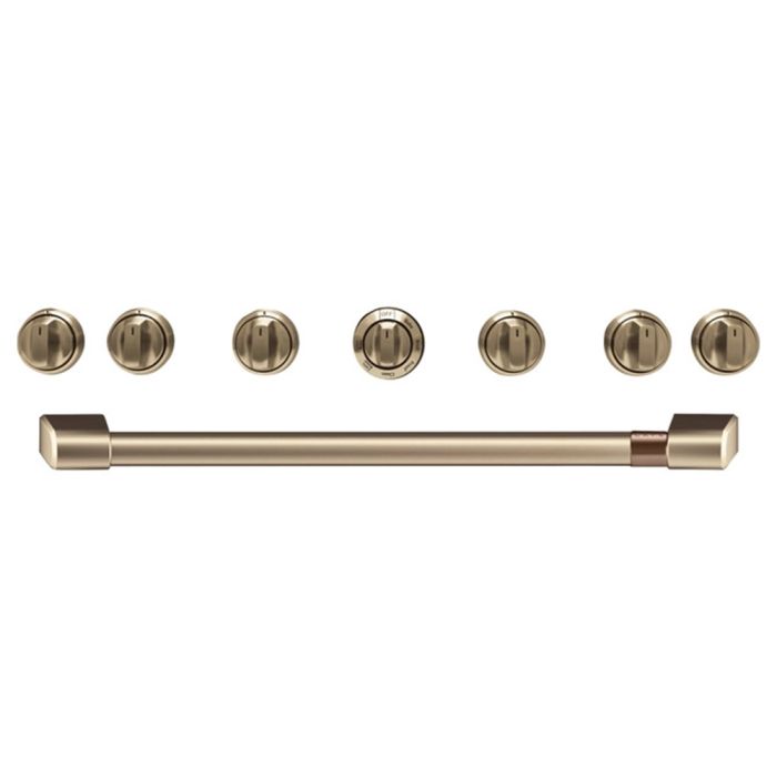 GE Café Ensemble de poignée et bouton CXPR6HKPMBZ Bronze en Bronze présenté par Corbeil Electroménager