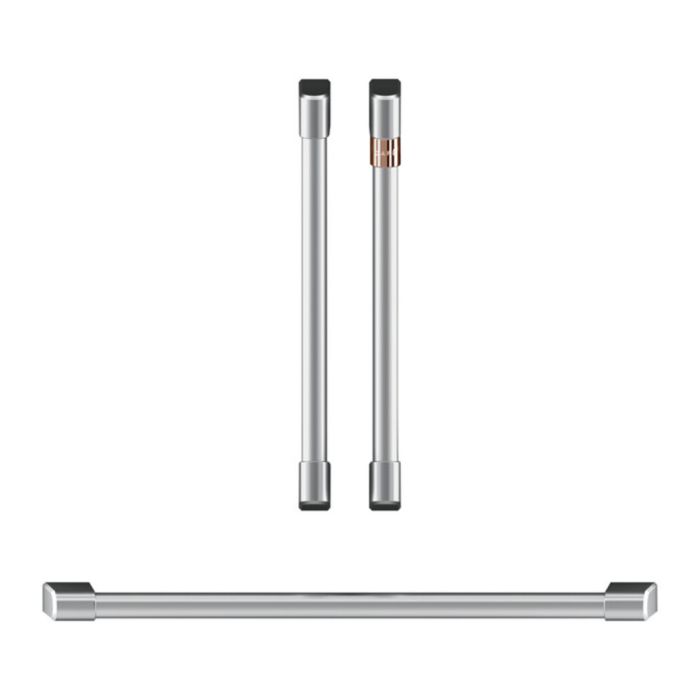 Ensemble de poignées doubles pour four GE Café CXWDFHKPMSS en Inox présenté par Corbeil Electroménager