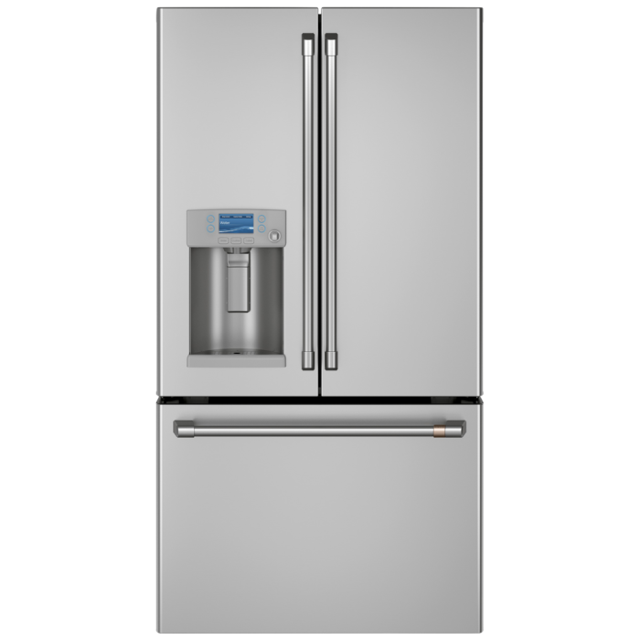 Refrigérateur GE Café CYE22TP2MS1 Inox Portes françaises largeur 36 pouces Capacité 22.1 pieds cubes