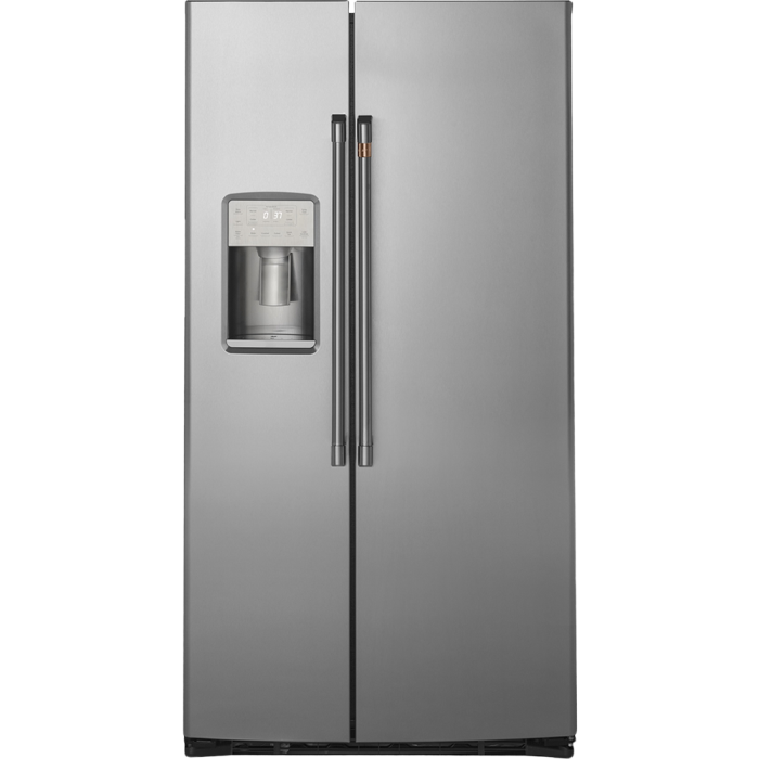 Refrigérateur GE Café CZS22MP2NS1 Inox Côte à côte largeur 36 pouces Capacité 21.9 pieds cubes