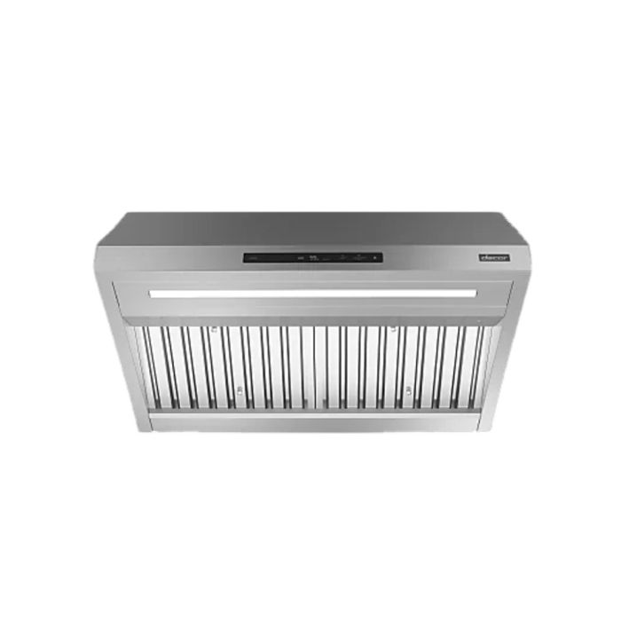 36 In. Chimney Hood  1200 Cubic feet per minute Dacor DHD36U990CS Silver  Wall-mount  1200 cubic feet per minute