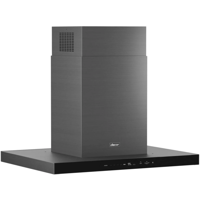 Hotte Îlot 36 Po. 600 Pieds cubes par minute Dacor DHD36U990IM Acier graphite Installation Îlot  600 pieds cubes par minute