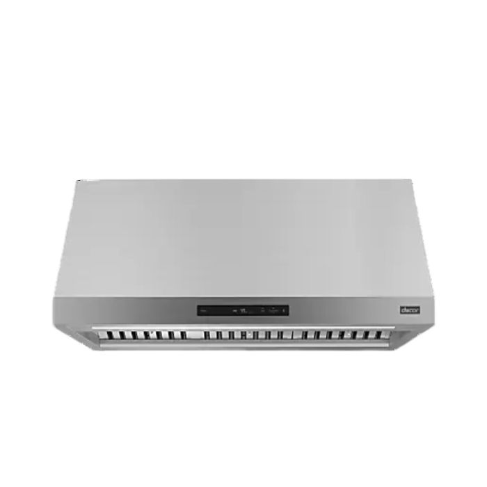 48 In. Chimney Hood  1200 Cubic feet per minute Dacor DHD48U990CS Stainless  Wall-mount  1200 cubic feet per minute