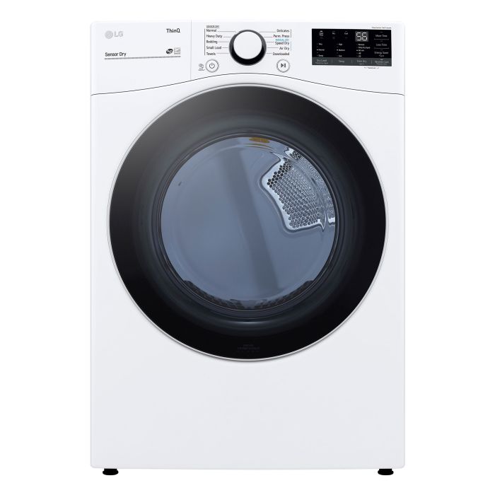 Dryer LG DLG3601W 7.4 cu. ft. in White  Capacity 7.4 cubic feet Cycles 10   Freestanding  Drying system Ventilated