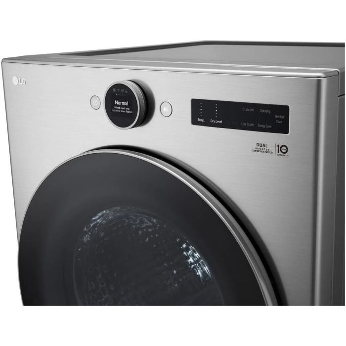 Dryer LG DLHC5502V 7.8 cu. ft. in Graphite Steel  Capacity 7.8 cubic feet Cycles 23   Built-in  Drying system Heat Pump