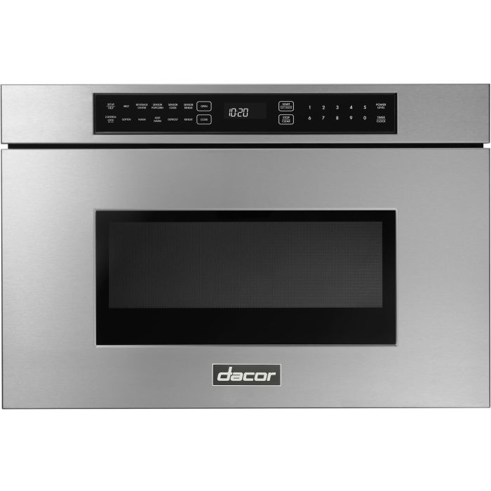 Microwave 350 W 1.2 cu. ft. Dacor DMR24M977WS  Stainless Capacity 1.2 cubic feet  power 350 watt  Built-in