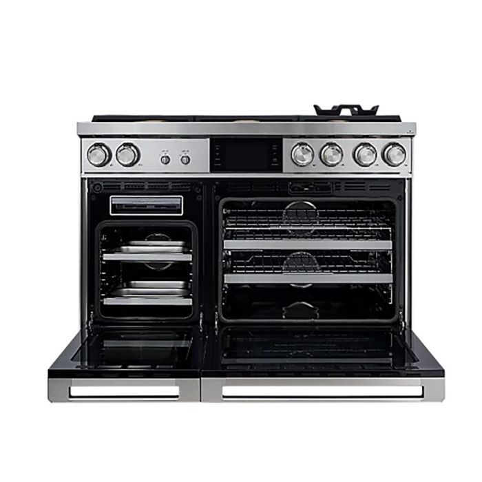 Cuisinière 48 Po. Gaz Dacor DOP48C86DLS/DA  Inox 6 bruleurs     Capacité 4.8 pieds cubes 3000W Watts  largeur 48 pouces