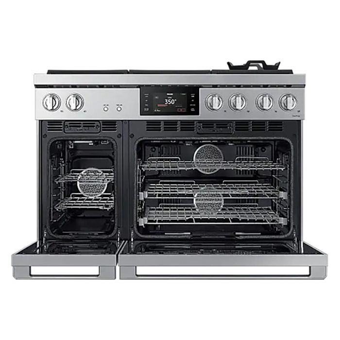 48 In. Gas Range Dacor DOP48T960GS/DA  Stainless  6 Burners     Capacity 5.4 cubic feet  25000 BTU Watts  Width 48 inches