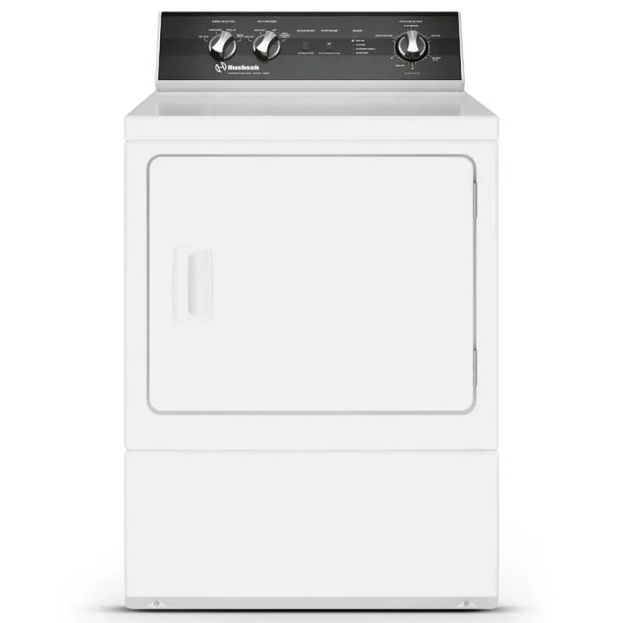 Dryer Huebsch DR5103WE 7 cu. ft. in White  Capacity 7 cubic feet Cycles 9   Freestanding  Drying system Ventilated
